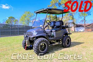 Custom 2017 Club Car Precedent Alpha 'Mini Monster' Gas Powered Four-Passenger