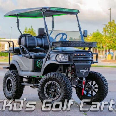 Custom 2018 Club Car Precedent Alpha 'Monster' Gas Powered Four-Passenger
