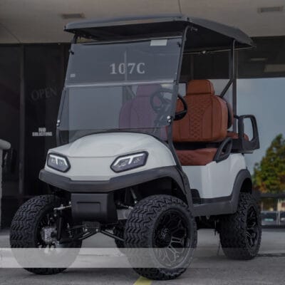 2019 Glacier White Club Car Tempo