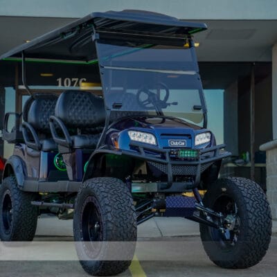2022 Metallic Blue Onyx Club Car Onward EFI Gas Monster Cart