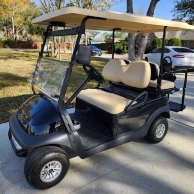2016 Club Car Precedent 4-Passenger Gas Powered Golf Cart – Black
