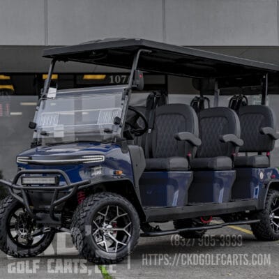 2025 Denago Rover XXL Lithium Golf Cart - Navy Blue