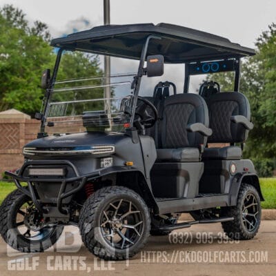 2025 Denago Rover XL Lithium Golf Cart -  Matte Black