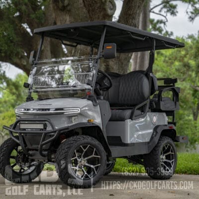 Custom 2025 Denago Nomad XL Lithium Electric Golf Cart - Gray